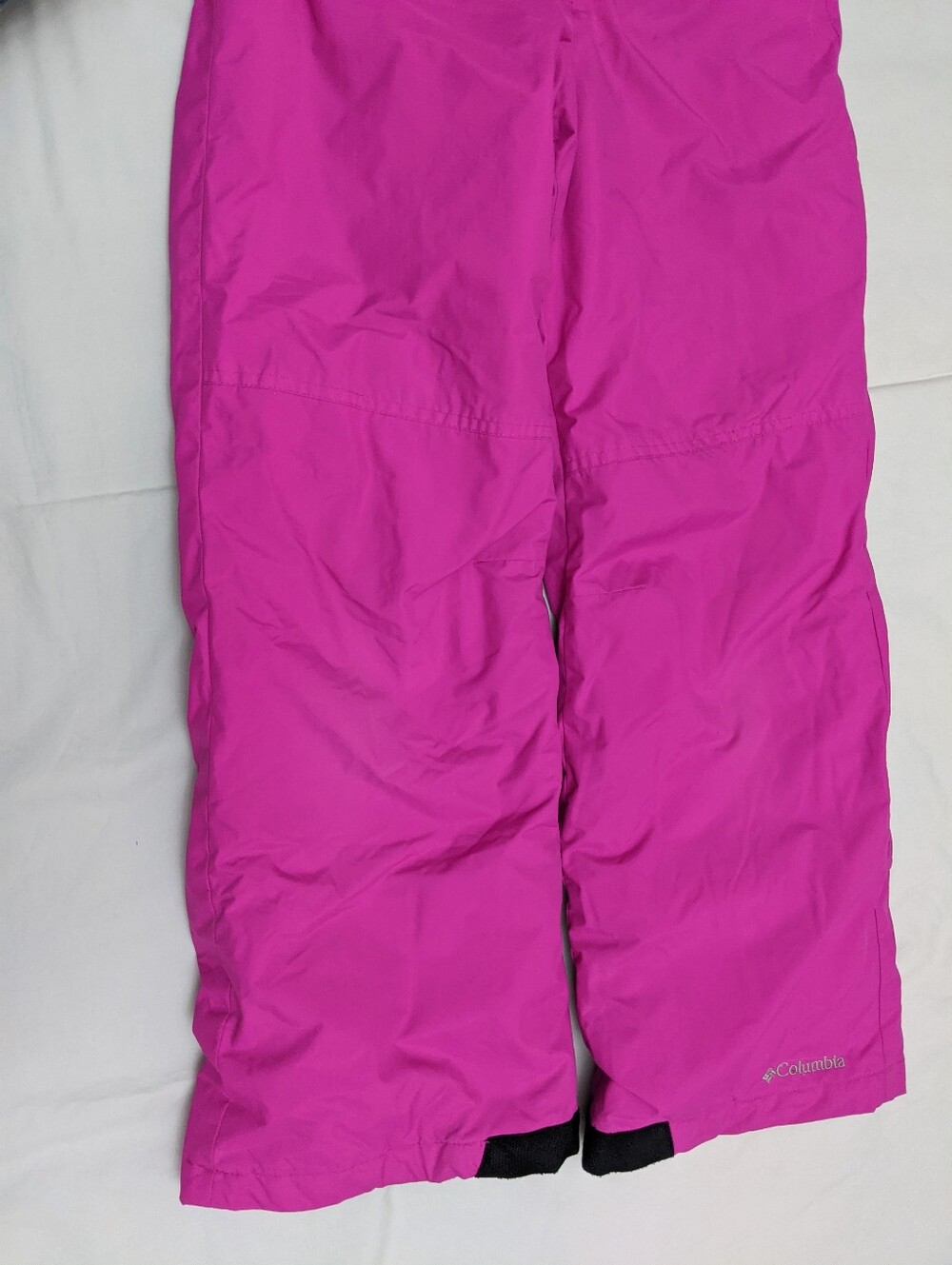 Columbia Girls Insulated Pink Snow Bib Size M 10-12 - Picture 6 of 14